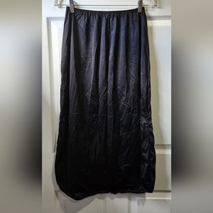 Vintage Vanity Fair black slip skirt women's size Large